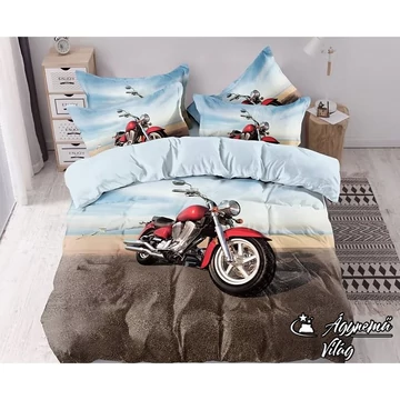 3 Részes Ágyneműhuzat Garnitúra, Motor minta
