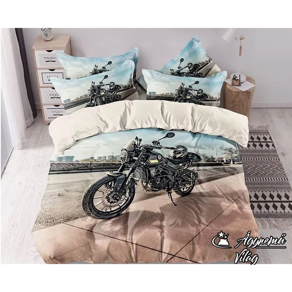 3 Részes Ágyneműhuzat Garnitúra, Motor minta