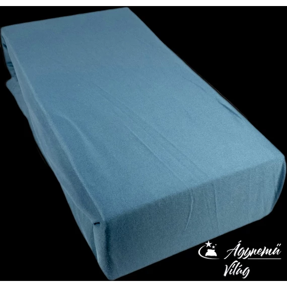Jersey Gumis Lepedő 180x200cm, Kék