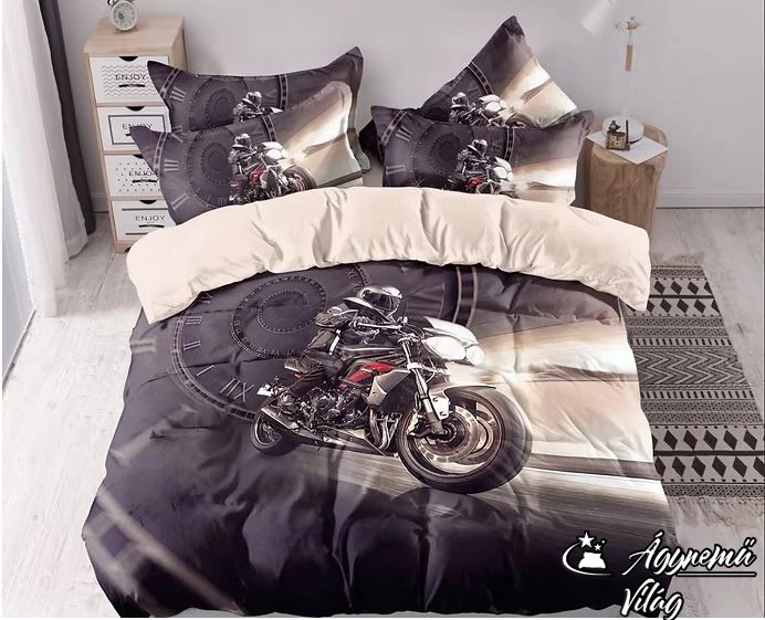 3 Részes Ágyneműhuzat Garnitúra, Motor minta