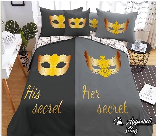 7 Részes Ágyneműhuzat Garnitúra, Mr & Mrs
